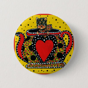 Yorkie Poo Ronde Button 5,7 Cm