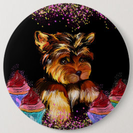 Yorkie Poo Ronde Button 6,0 Cm