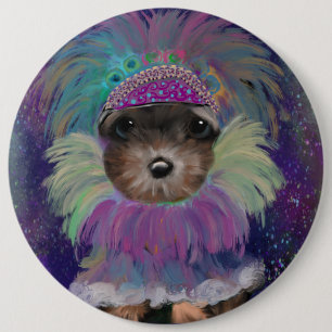 Yorkie Poo Ronde Button 6,0 Cm