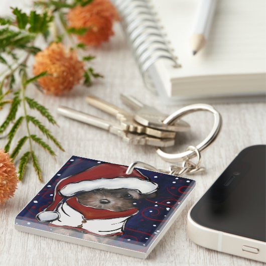 Yorkie Poo Sleutelhanger (Voorkant Rechts)