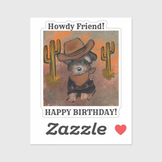 Yorkie Poo Sticker (Vel)