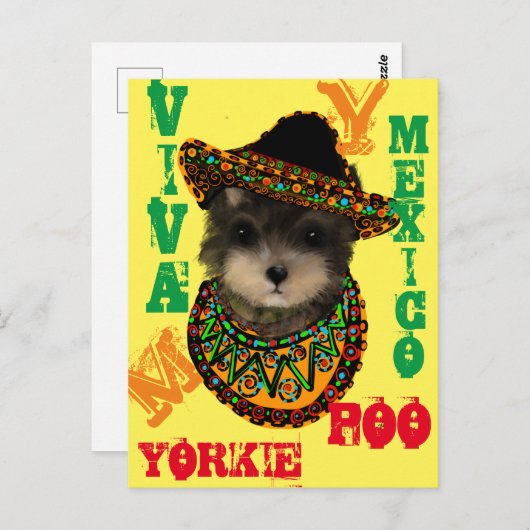 Yorkie Poo Tanktop Briefkaart (Voorkant / Achterkant)