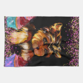 Yorkie Poo Theedoek (Horizontaal)