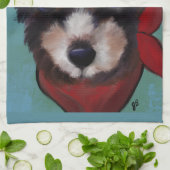 Yorkie Poo Theedoek (Gevouwen)