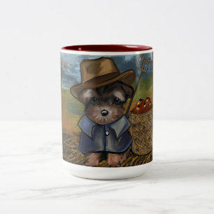 Yorkie Poo Tweekleurige Koffiemok
