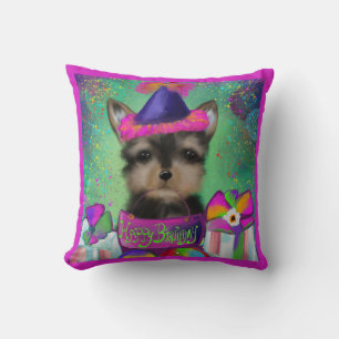 YORKIE POO VERJAARDAG KUSSEN