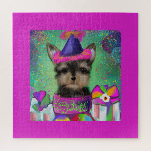YORKIE POO VERJAARDAG LEGPUZZEL