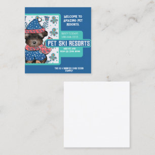 Yorkie Poo  Vierkante Visitekaartje