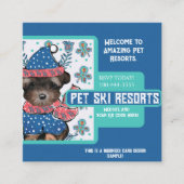 Yorkie Poo Vierkante Visitekaartje (Voorkant)