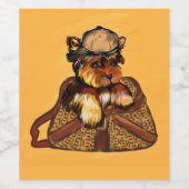 Yorkie Poo Wijn Etiket (Enkel label)