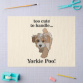 Yorkie Poo Yorkipoo Cute Dog Tissuepapier (Craft)