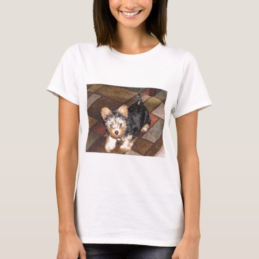 Yorkie Puppy T-shirt (Voorkant)
