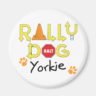 Yorkie Rally Dog Magneet