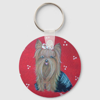 Yorkie Red sleutelhanger