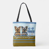 Yorkie schattig draagtas (Achterkant)