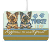 Yorkie schattig luchtverfrisser (Achterkant)