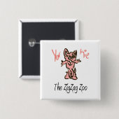 YorKie Square Button (Voorkant /achterkant)