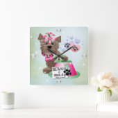 Yorkie Square (groot) klok (Huis)