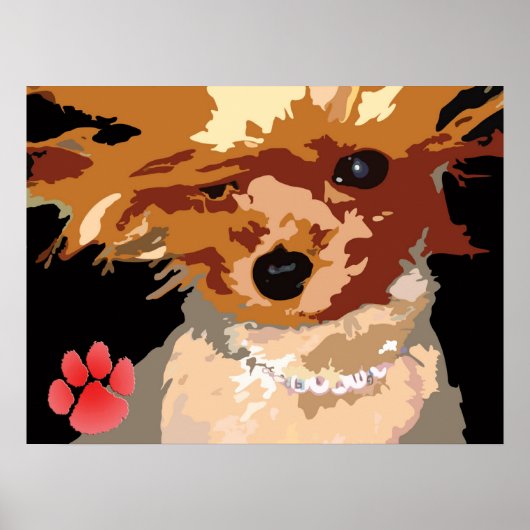 Yorkie Supermodel Poster (Voorkant)
