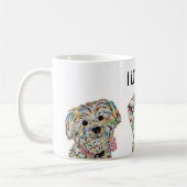 Yorkie Terrier Bichon Cockapoo Love Dogs Mug (Gauche)