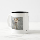 Yorkie Tweekleurige Koffiemok (Voorkant links)