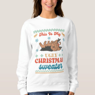 Yorkie Ugly KerstSweater Trui