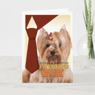 Yorkie Vaderdag Card Kaart