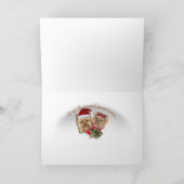 Yorkie Vrolijk Kerstfeest met Mistletoe kaarten (Binnen)