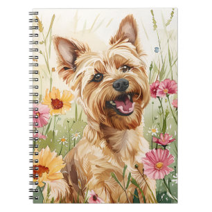 Yorkie Waterverf Hondenliefhebber Notitieboek Gift