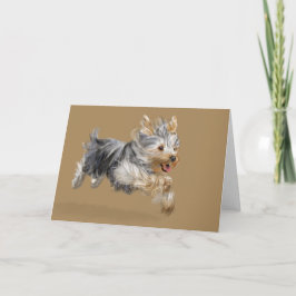 Yorkie Wenskaart, Standaard witte enveloppen Kaart