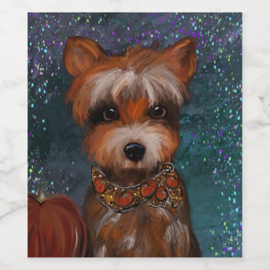 YORKIE WIJN ETIKET (Enkel label)