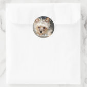 Yorkie, Yorkies heersen! Ronde Sticker (Tas)