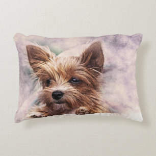 Yorkie Yorkshire Terrier Dog Puppie Accent Kussen