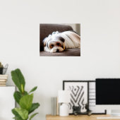 Yorkie, Yorkshire Terrier, Ervaren Ennui Poster (Thuiskantoor)