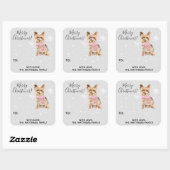 Yorkie Yorkshire Terrier Holiday Gift Label Sticke (Vel)