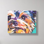 yorkie Yorkshire Terrier Pop Art sur toile envelop<br><div class="desc">Voici un merveilleux,  lumineux,  amusant,  hommage à votre meilleur ami et race préférée - le Yorkie! d'un tableau original de Lea</div>