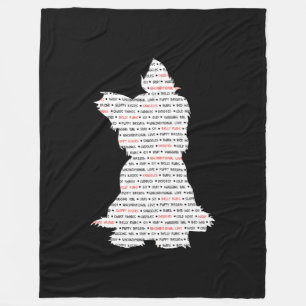 Yorkie / Yorkshire Terrier Word Art Fleece Deken