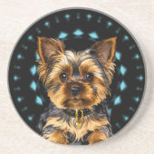 Yorkie Zandsteen Onderzetter (Voorkant)