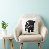 Yorkiepoo (Yorkie / Poodle) Love Kussen (Stoel)