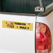 Yorkies Rule! Bumpersticker (Op Truck)