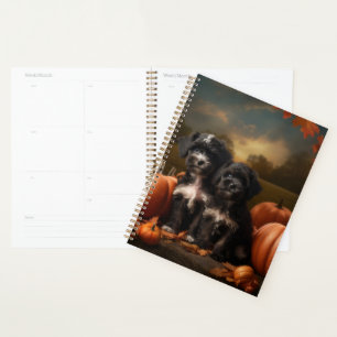 Yorkipoo chiot Automne Délice Citrouille