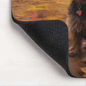 Yorkipoo in de herfst laat Herfst inspireren Muismat (Hoek)