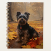 Yorkipoo in de herfst laat Herfst inspireren Planner (Voorkant)