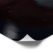 Yorkipoo met sinterklaas feestelijke kerst perfect poster (Hoek)