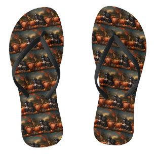 Yorkipoo Puppy Herfst Delight Pompoen Teenslippers