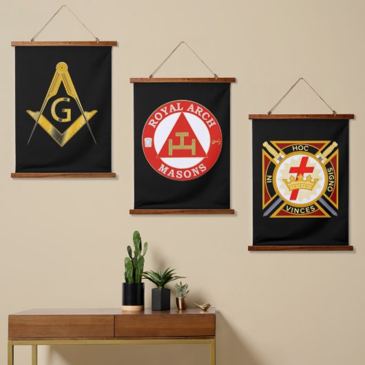 Yorkrite Mason Hangend Wandkleed (Asymmetrisch)