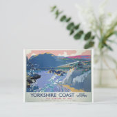 Yorkshire Coast Vintage Travel Briefkaart (Staand voorkant)