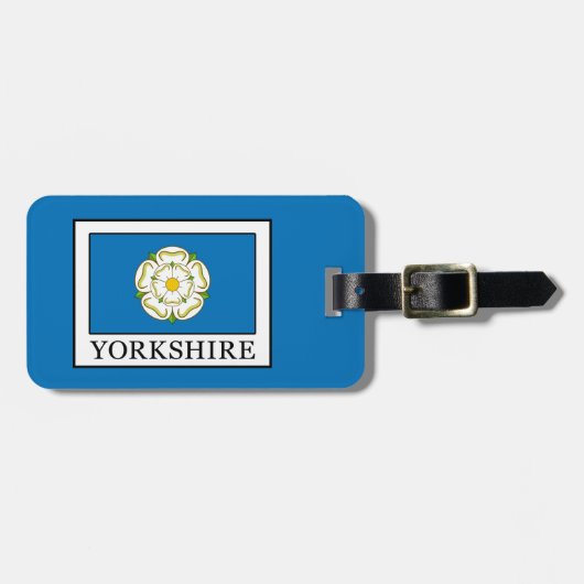 Yorkshire County England Bagagelabel (Voorkant horizontaal)