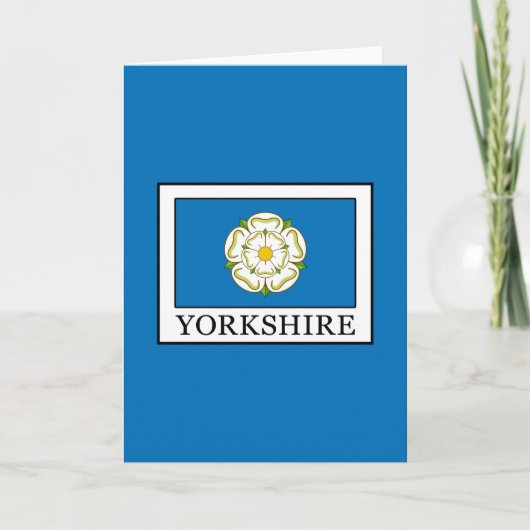 Yorkshire County England Kaart (Voorkant)