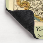 Yorkshire County England Oude antiquarische atlas  Muismat (Hoek)